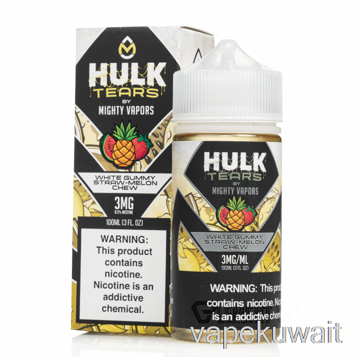 مضغ البطيخ الأبيض - دموع هالك - 100 مل 6 ملغ نظام جراب Vape